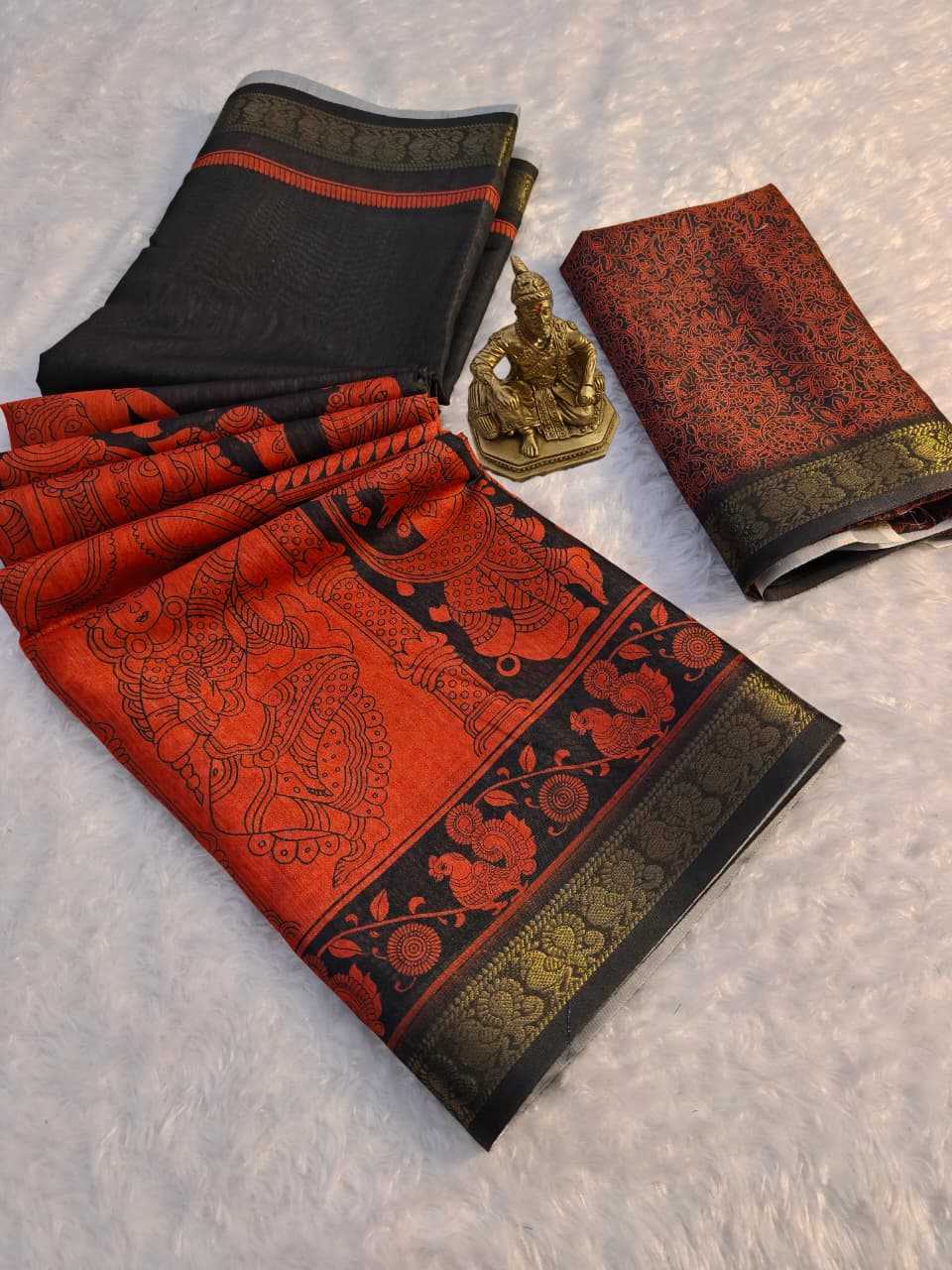YNF Wholesale Soft Cotton Designer Sarees KESH673 MADHUR KALAMKARI | Surat Manufacturer