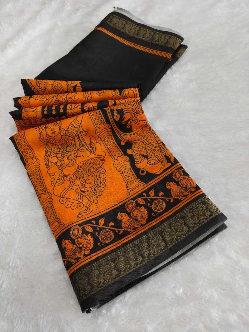 YNF Wholesale Soft Cotton Designer Sarees KESH673 MADHUR KALAMKARI | Surat Manufacturer