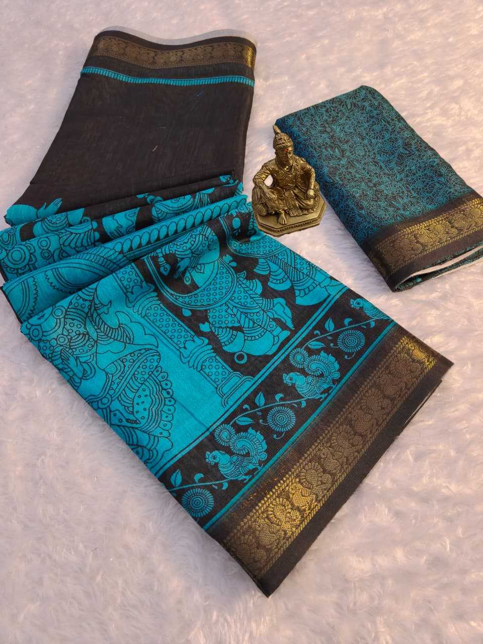 YNF Wholesale Soft Cotton Designer Sarees KESH673 MADHUR KALAMKARI | Surat Manufacturer