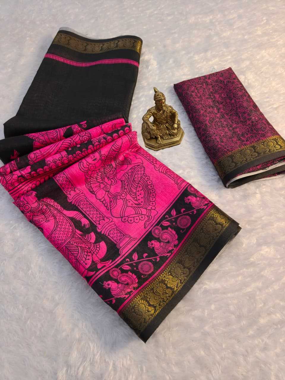 YNF Wholesale Soft Cotton Designer Sarees KESH673 MADHUR KALAMKARI | Surat Manufacturer
