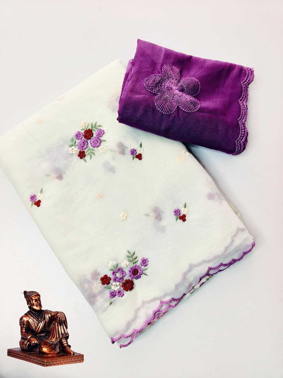 YNF Wholesale Premium Georgette Ready To Wear Sarees KESH673 STAR EMBROIDERY | Surat Manufacturer