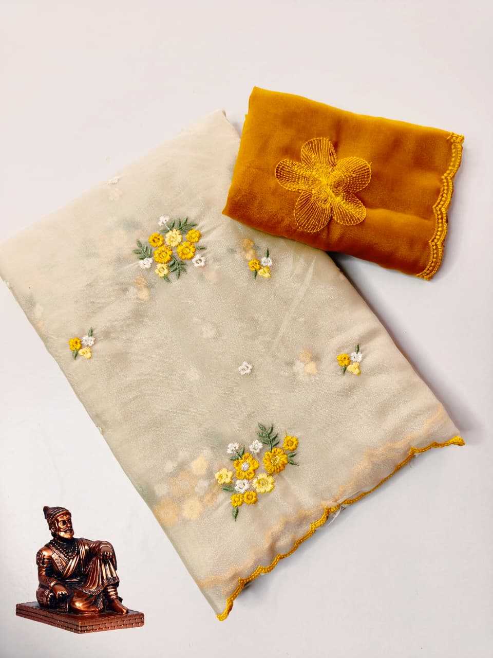 YNF Wholesale Premium Georgette Ready To Wear Sarees KESH673 STAR EMBROIDERY | Surat Manufacturer