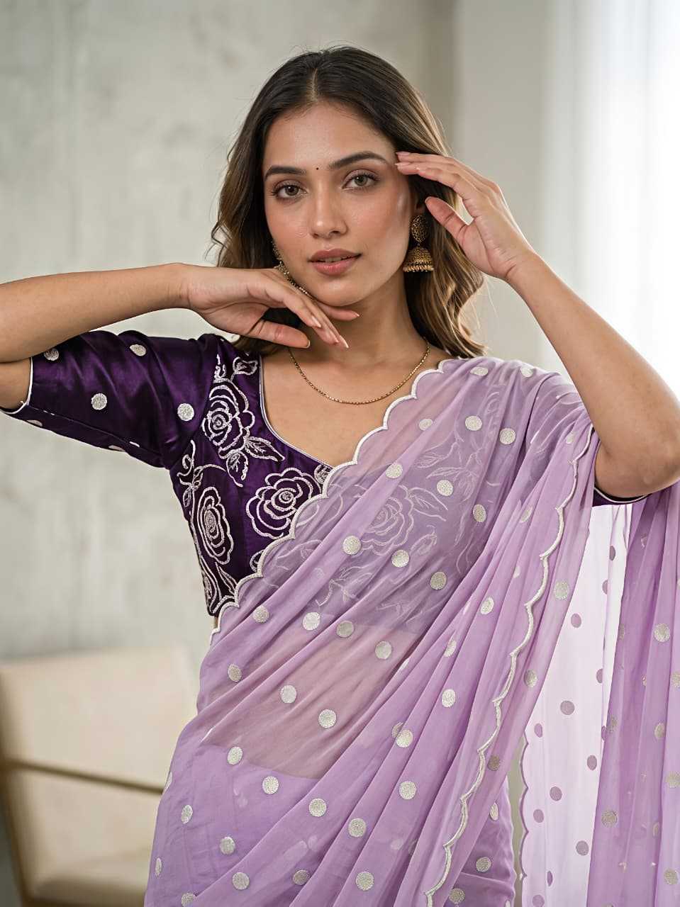 YNF Wholesale Georgette Georgette Sarees  | Surat Manufacturer