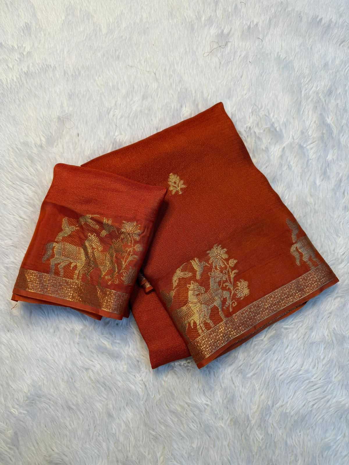 YNF Wholesale Viscose Zari Border Sarees KESH676 Alamelu | Surat Manufacturer