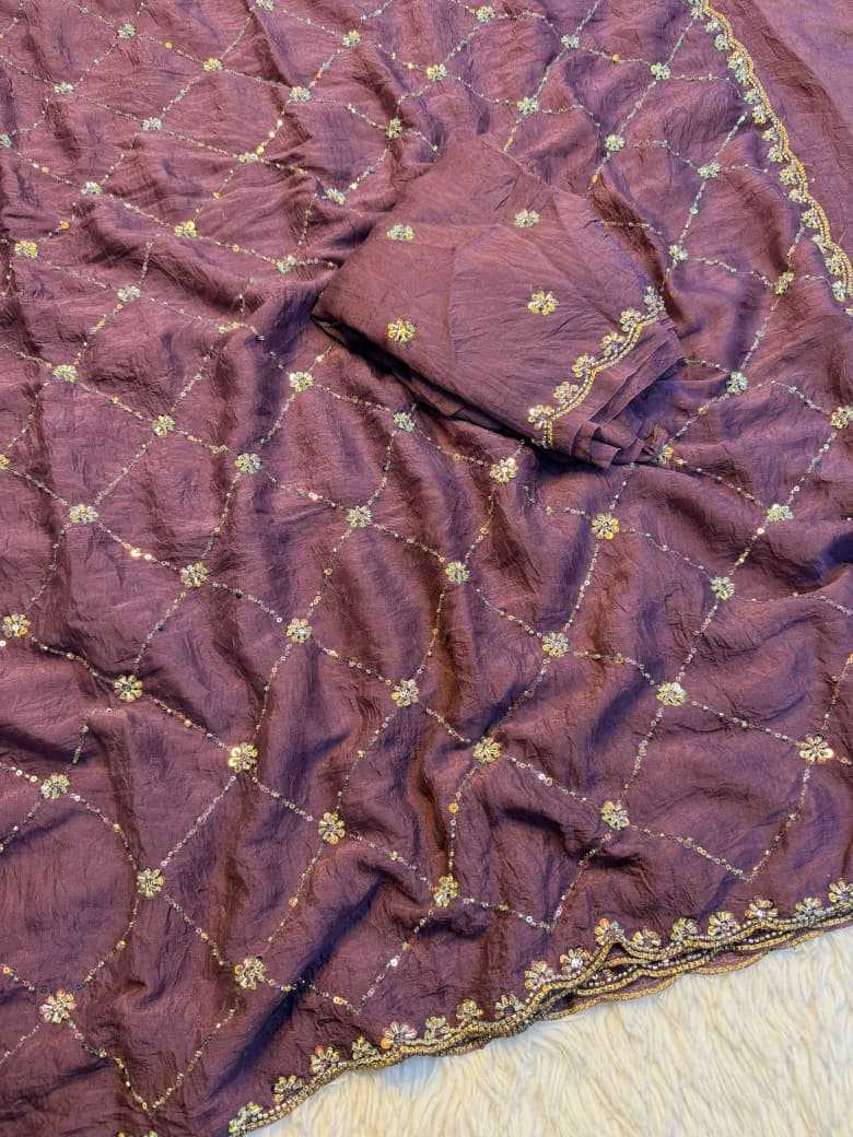 YNF Wholesale Crush Silk Traditional Silk Sarees KESH676 Starlight | Surat Manufacturer