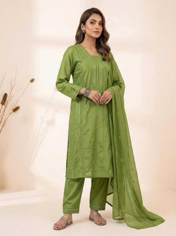 YNF Wholesale Heavy Roman Silk Embroidery Suits  | Surat Manufacturer
