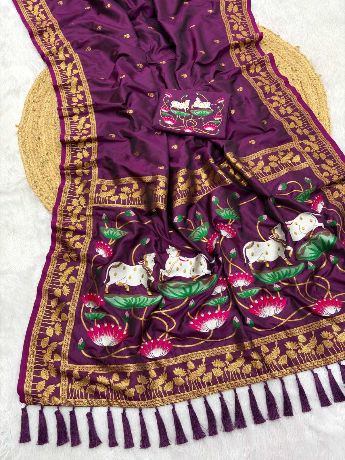 YNF Wholesale Premium Silk Floral Sarees KESH679 Kamadhenu | Surat Manufacturer