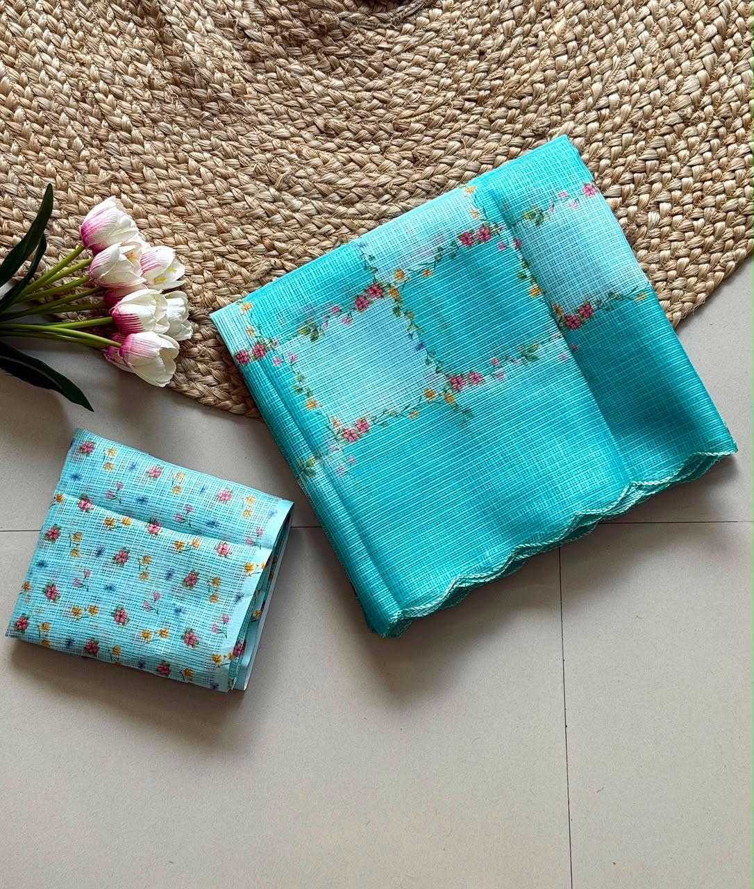 YNF Wholesale Kota Checks Printed Sarees  | Surat Manufacturer