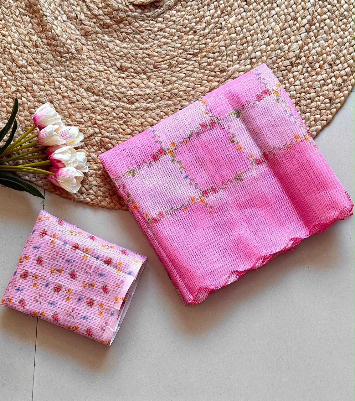YNF Wholesale Kota Checks Printed Sarees  | Surat Manufacturer