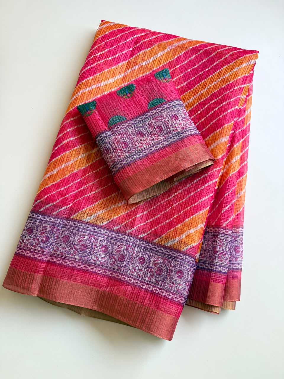 YNF Wholesale Kota Checks Printed Sarees  | Surat Manufacturer