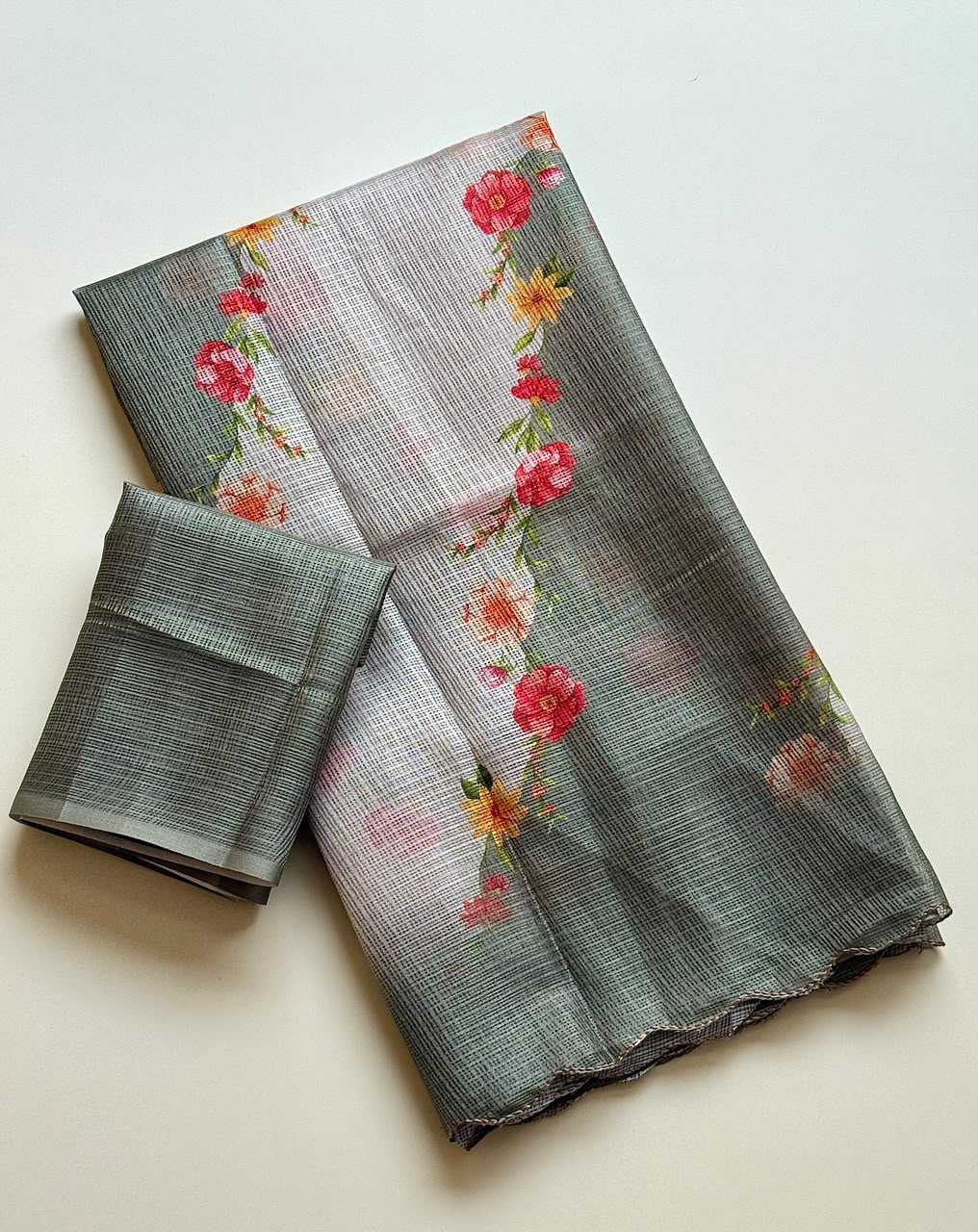 YNF Wholesale Kota Checks Printed Sarees  | Surat Manufacturer