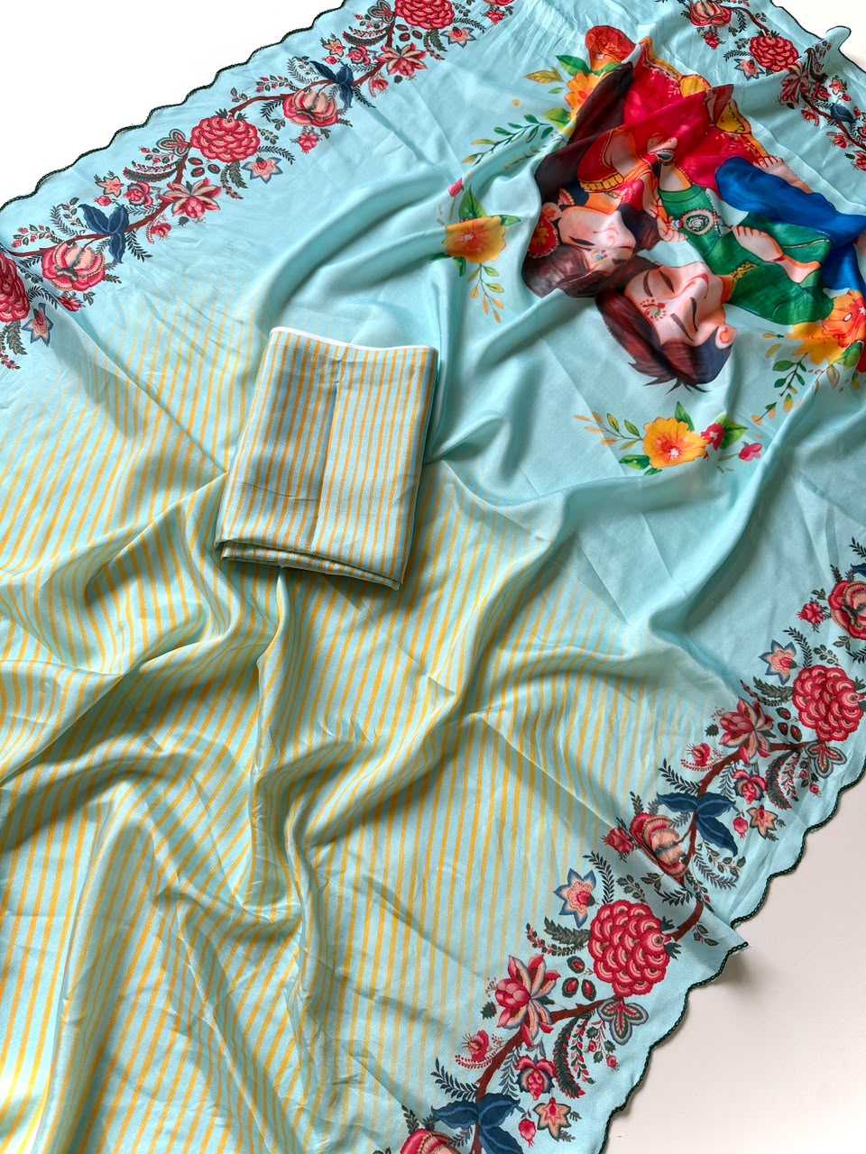 YNF Wholesale Shinon Silk Printed Sarees  | Surat Manufacturer