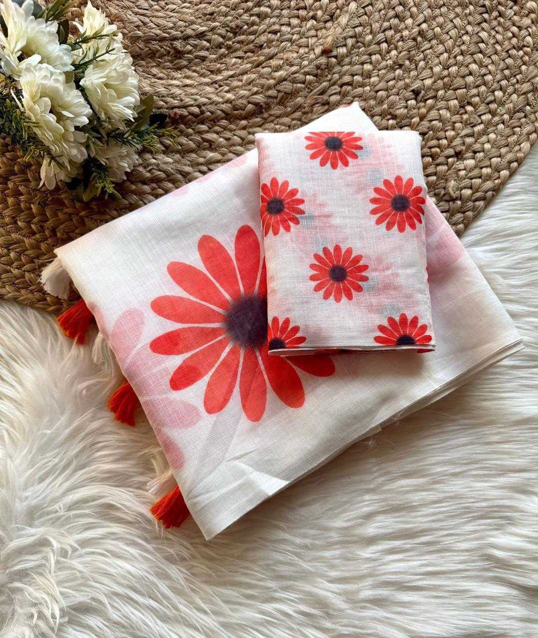 YNF Wholesale Linen Fancy Sarees  | Surat Manufacturer