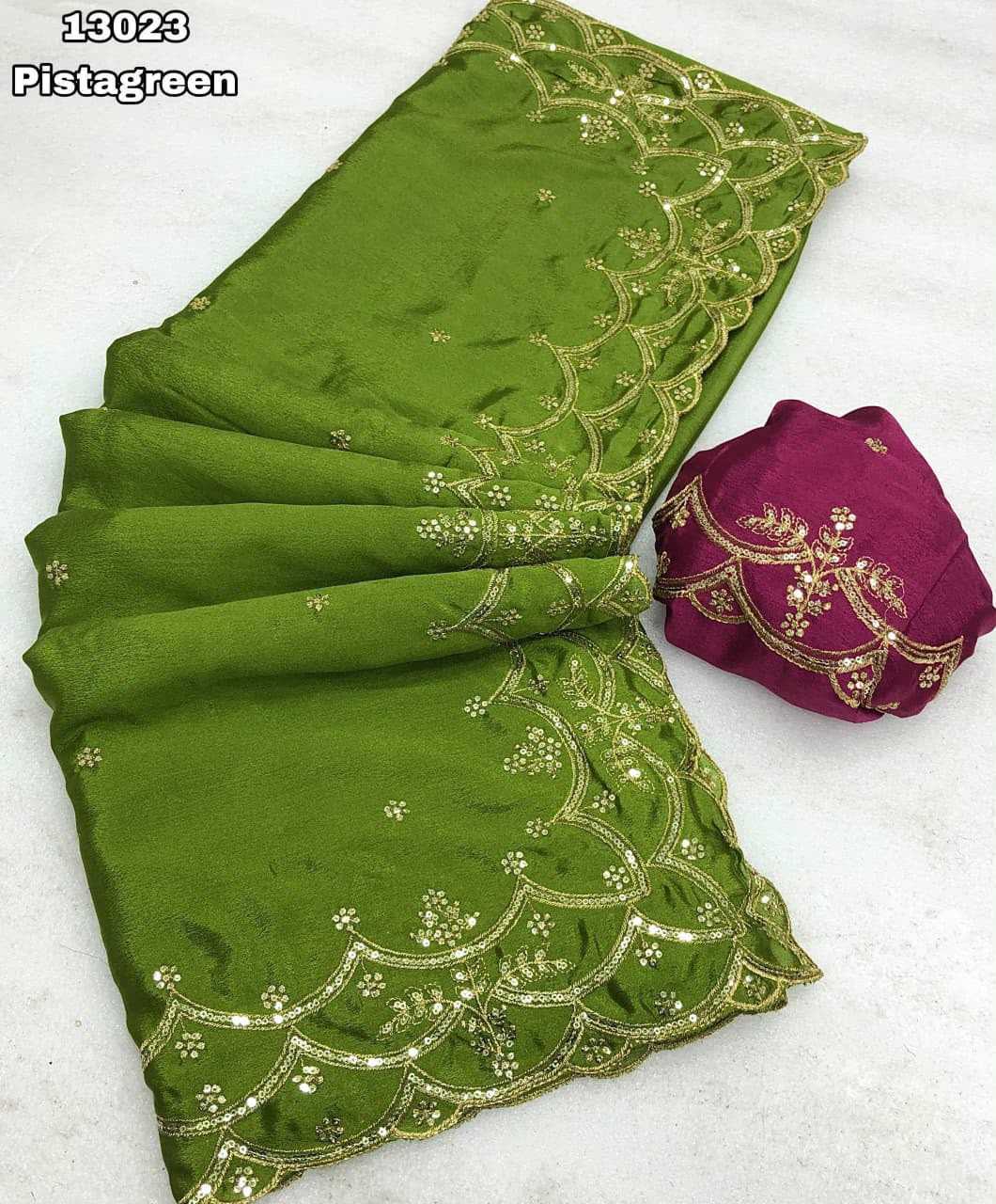 YNF Wholesale Chinon Sequence Sarees KESH683 Aatish | Surat Manufacturer