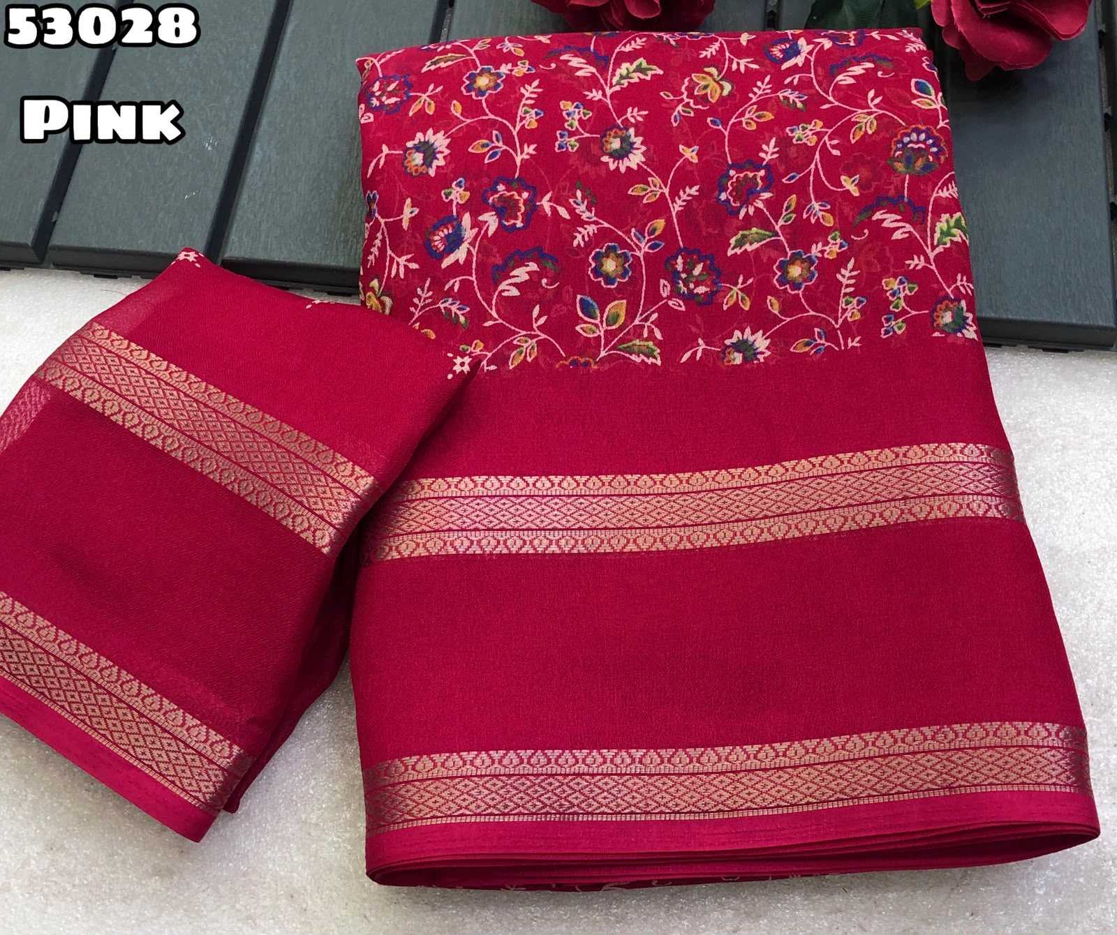YNF Wholesale Chiffon Printed Sarees KESH683 Tashfi 3 | Surat Manufacturer