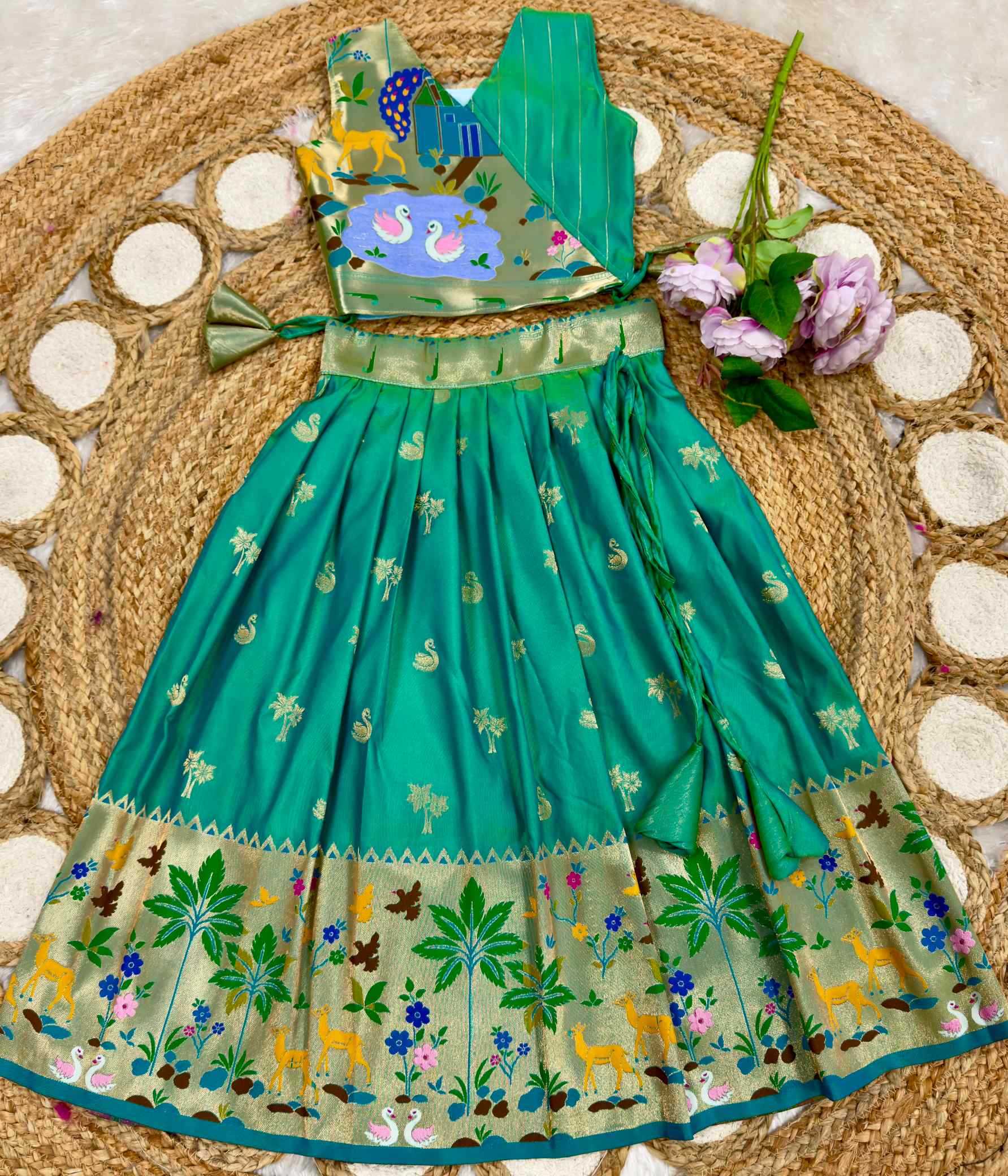 YNF Wholesale Soft Silk Kids Lehenga  | Surat Manufacturer