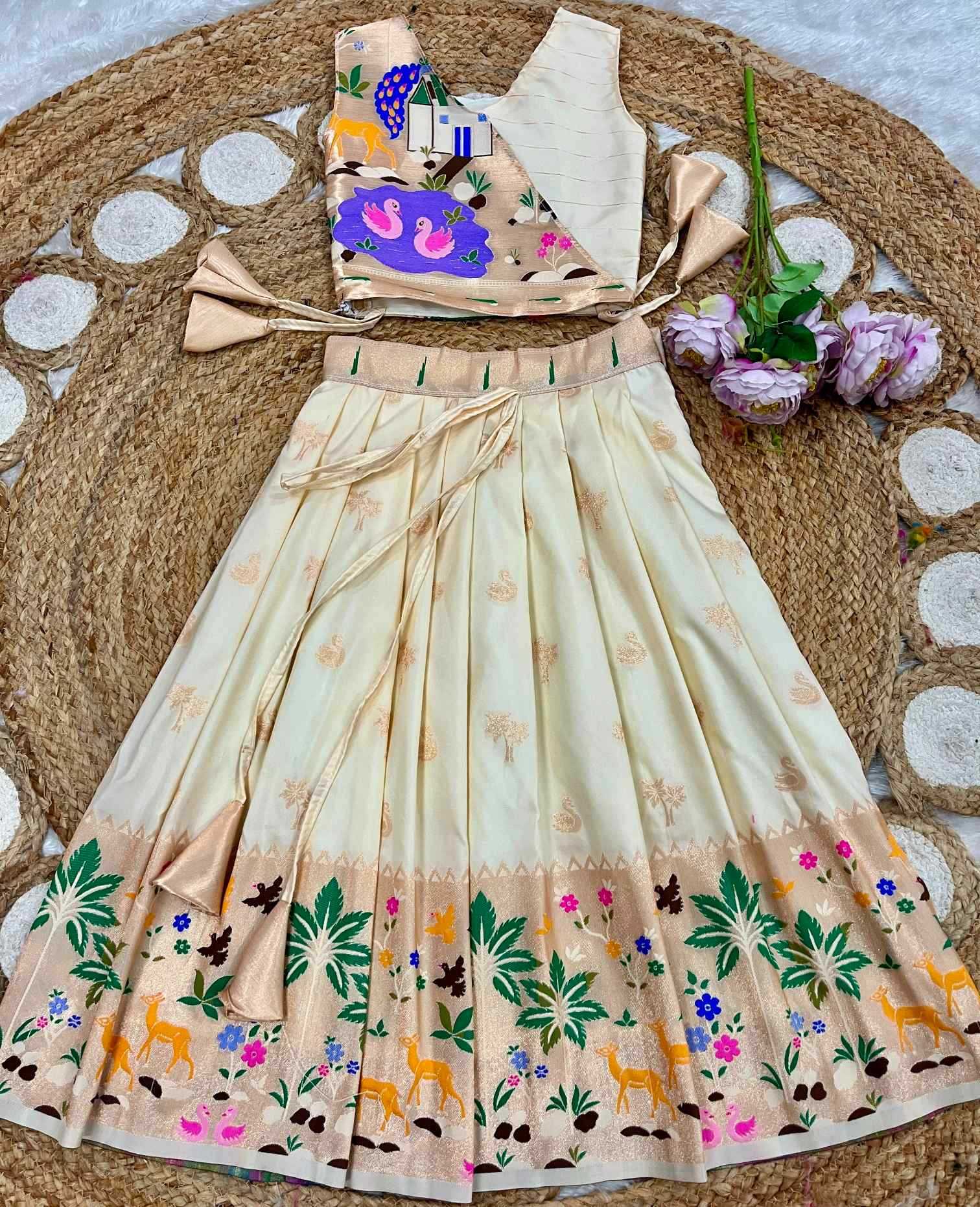 YNF Wholesale Soft Silk Kids Lehenga  | Surat Manufacturer