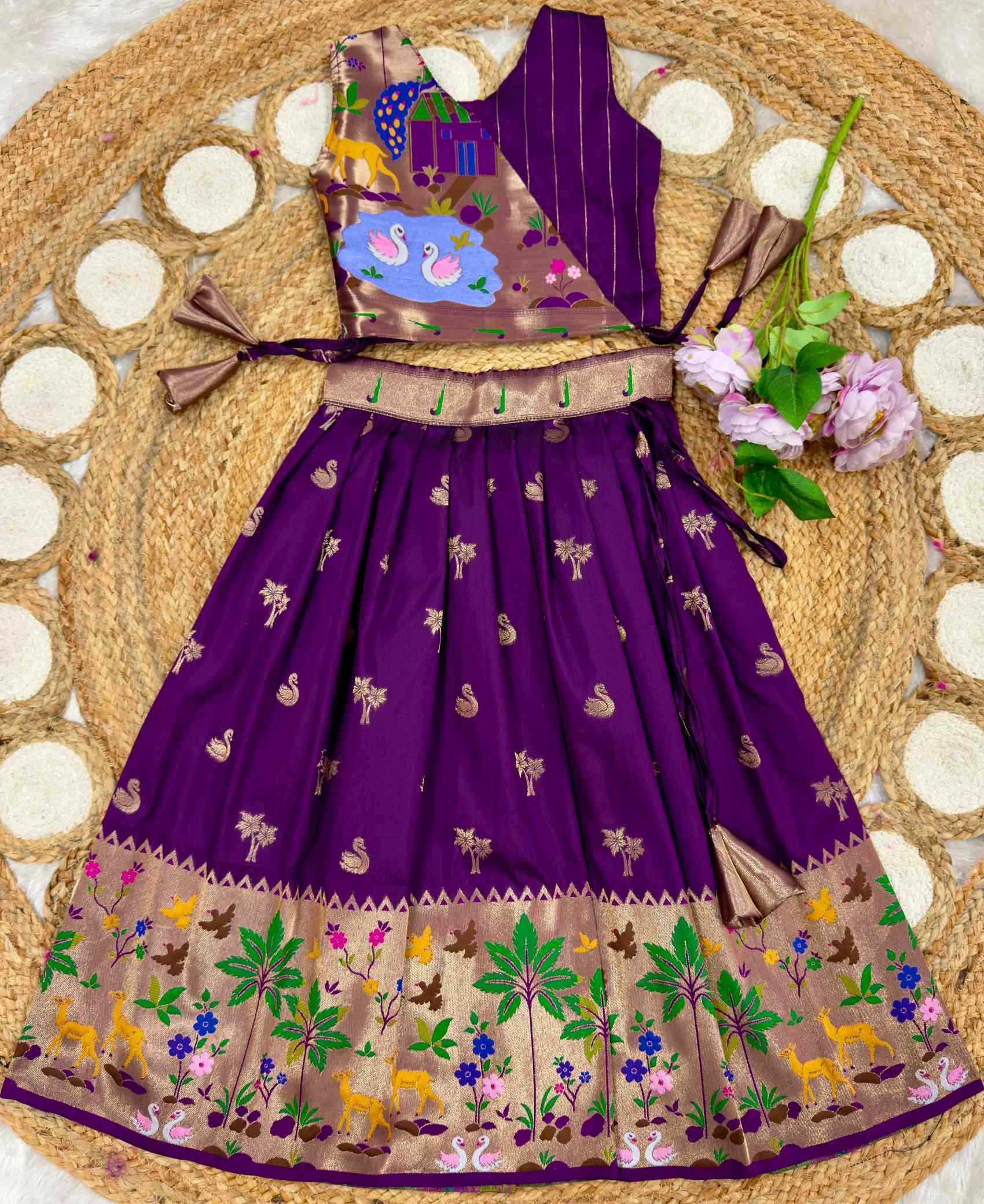 YNF Wholesale Soft Silk Kids Lehenga  | Surat Manufacturer