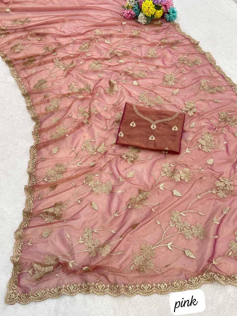 YNF Wholesale Twill Net Designer Sarees KESH689 879 | Surat Manufacturer