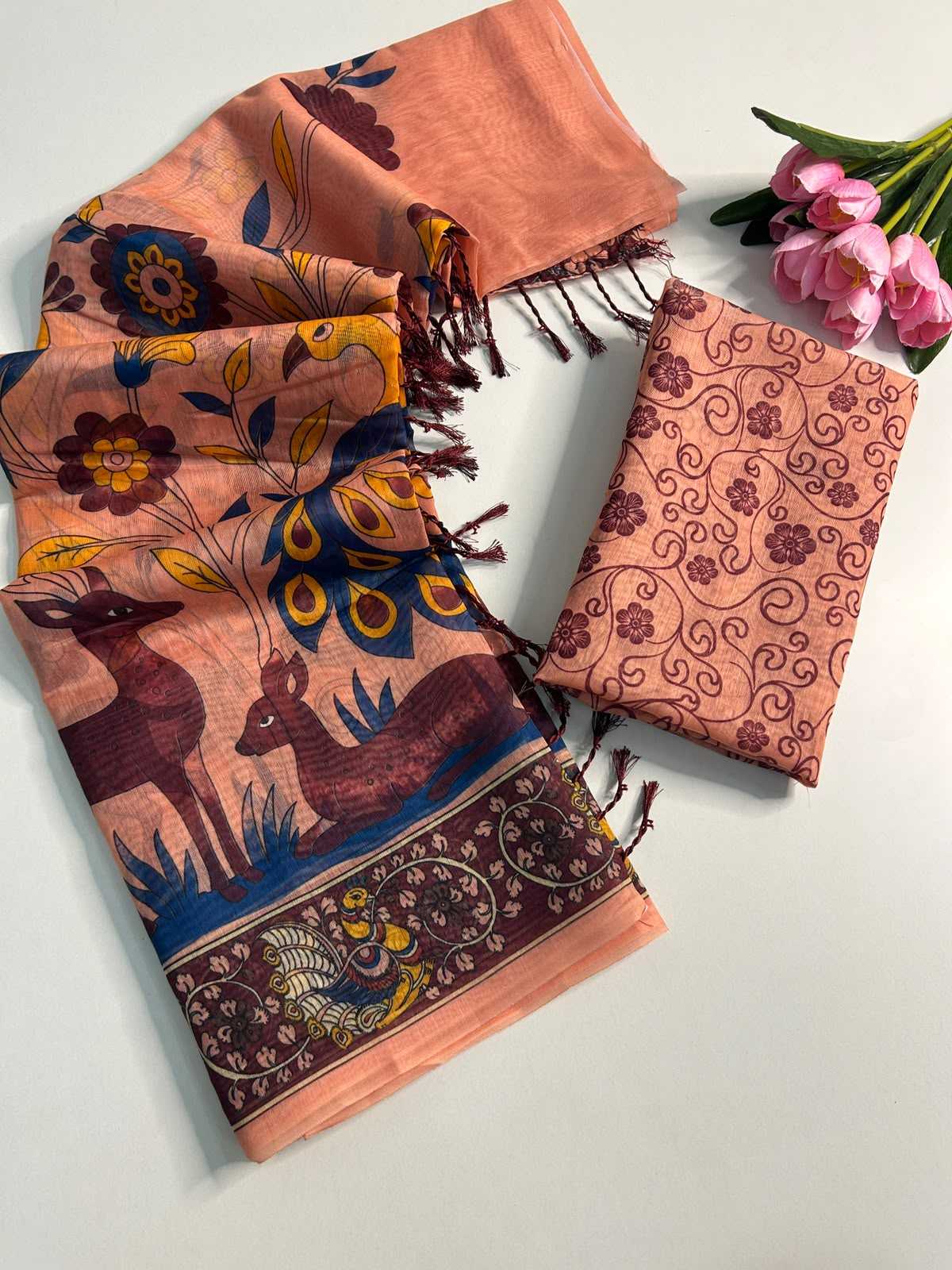 YNF Wholesale Chanderi Cotton Printed Sarees  | Surat Manufacturer