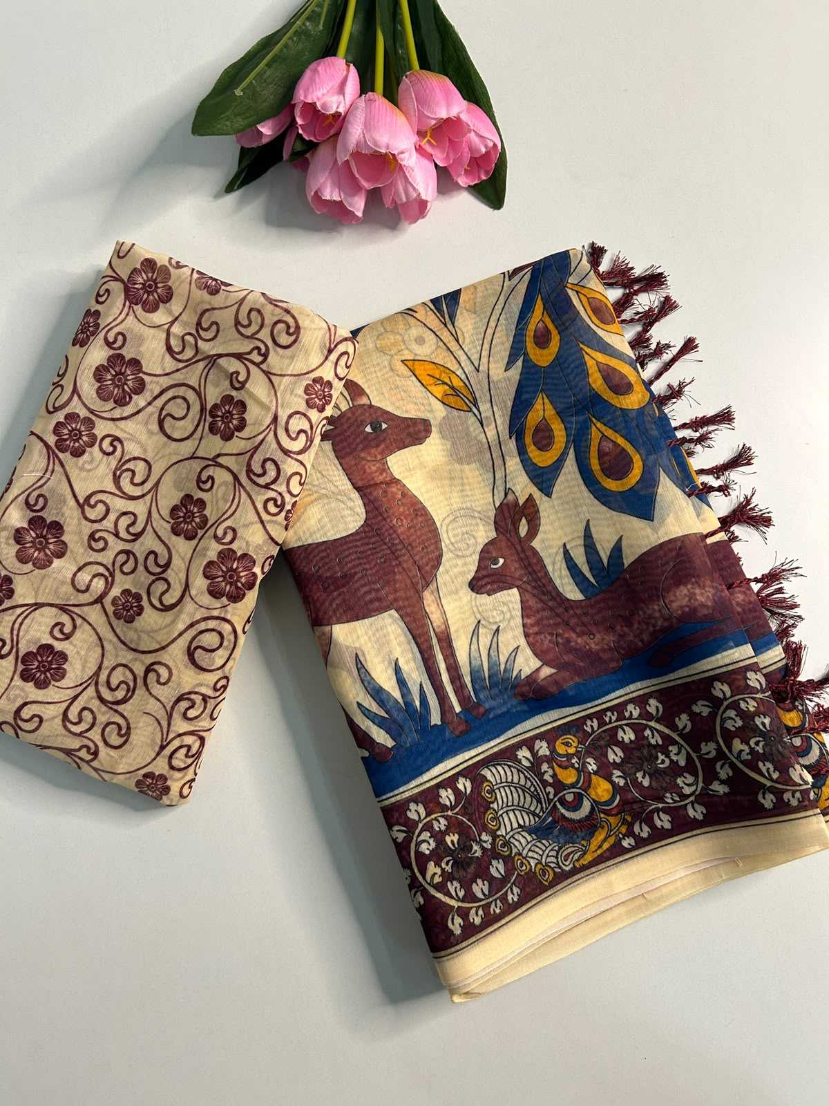 YNF Wholesale Chanderi Cotton Printed Sarees  | Surat Manufacturer