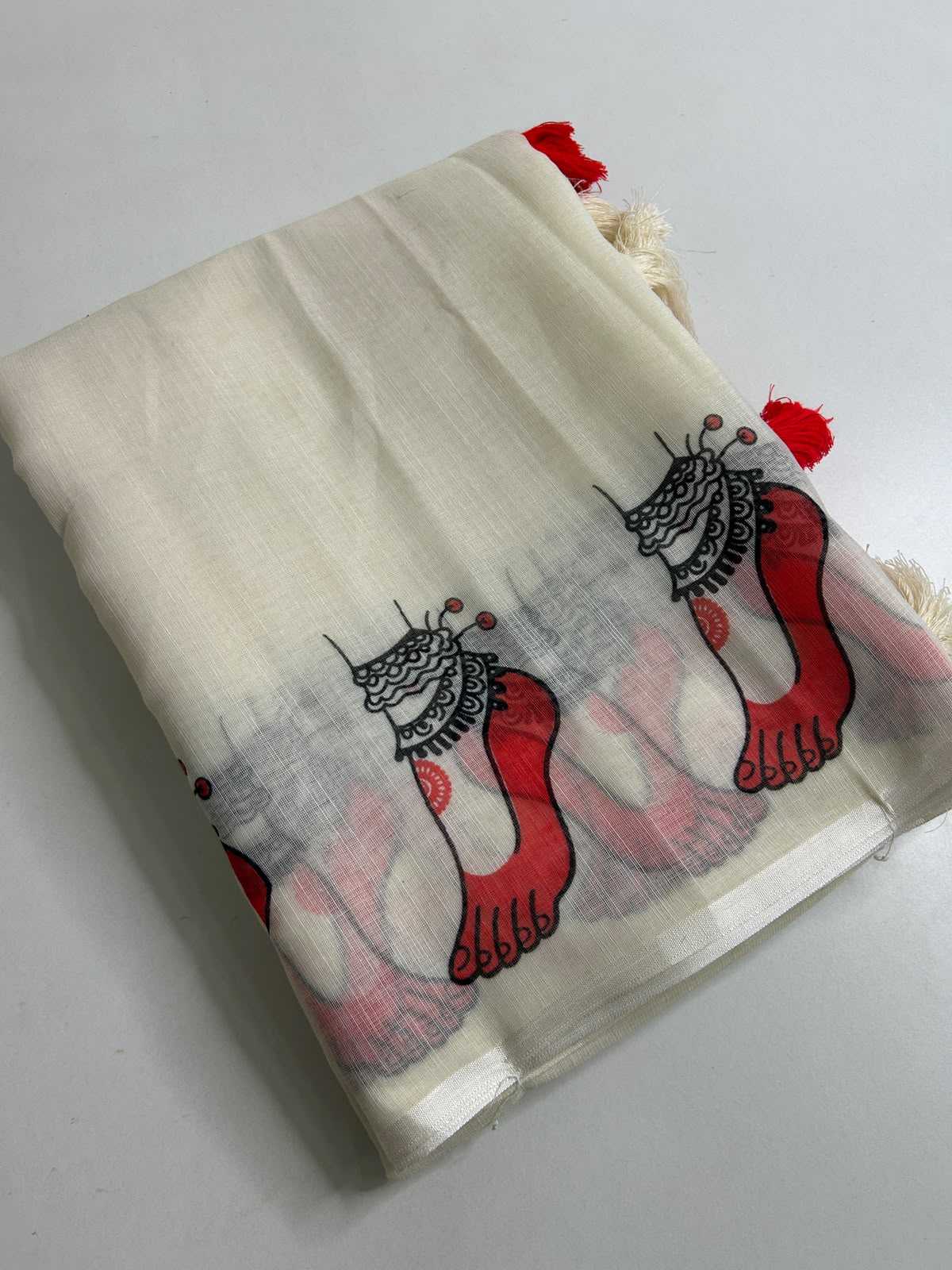 YNF Wholesale Linen Printed Sarees  | Surat Manufacturer