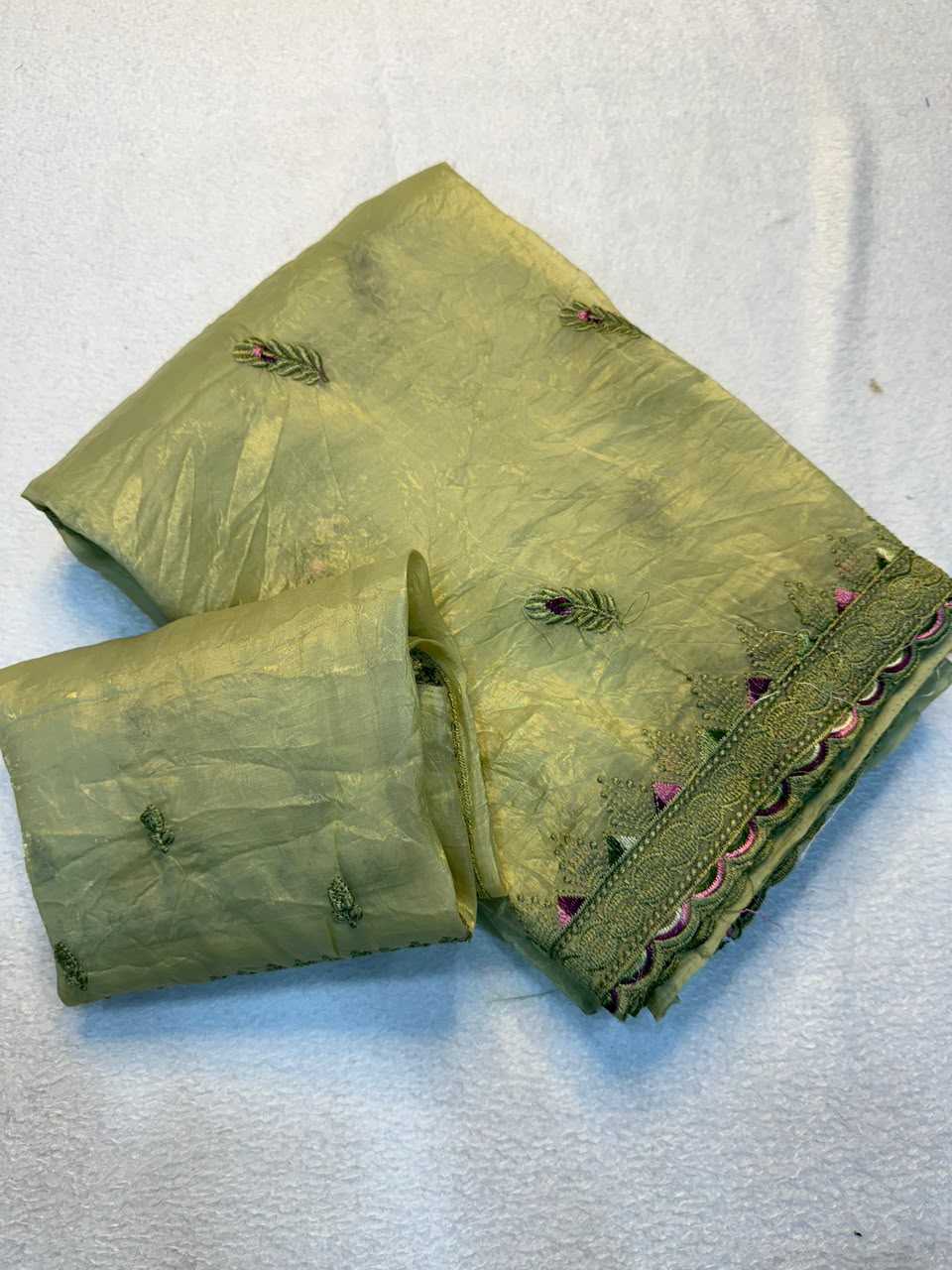 YNF Wholesale Soft Gold Crush Designer Sarees  | Surat Manufacturer