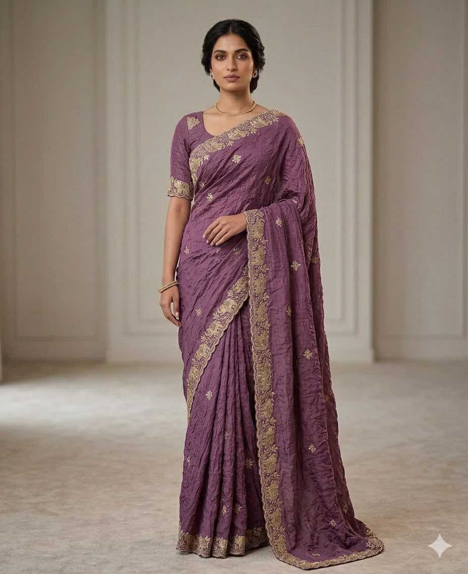 YNF Wholesale Crunchi Designer Sarees  | Surat Manufacturer