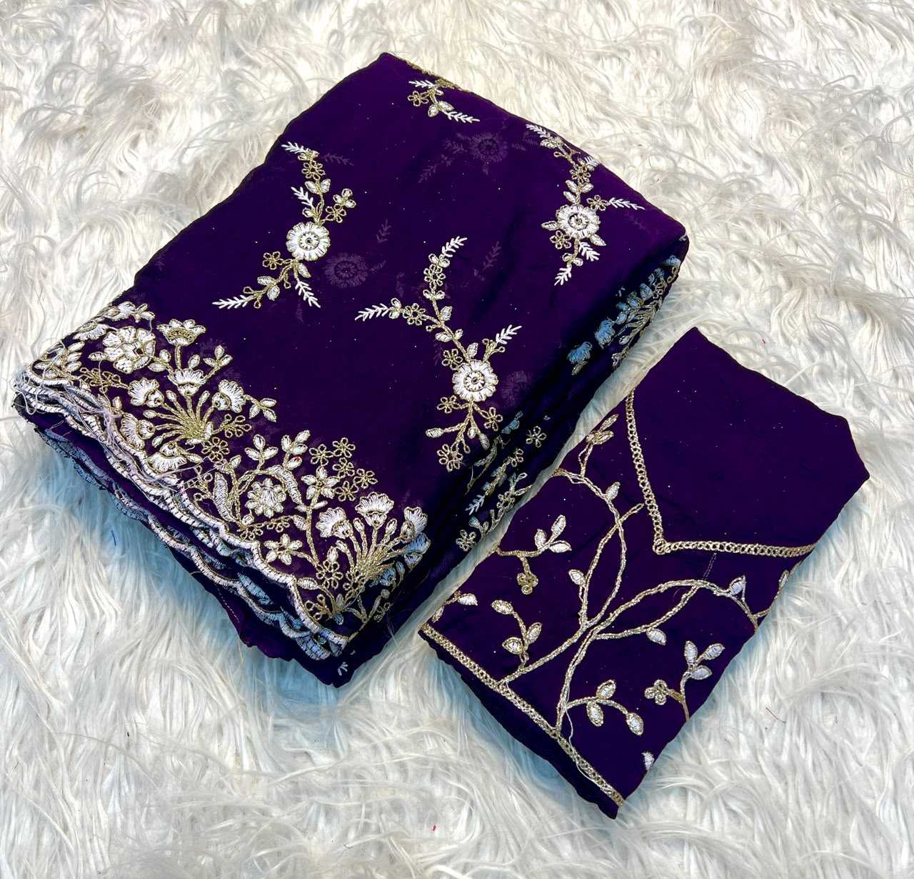 YNF Wholesale Crush Silk Designer Silk Sarees  | Surat Manufacturer