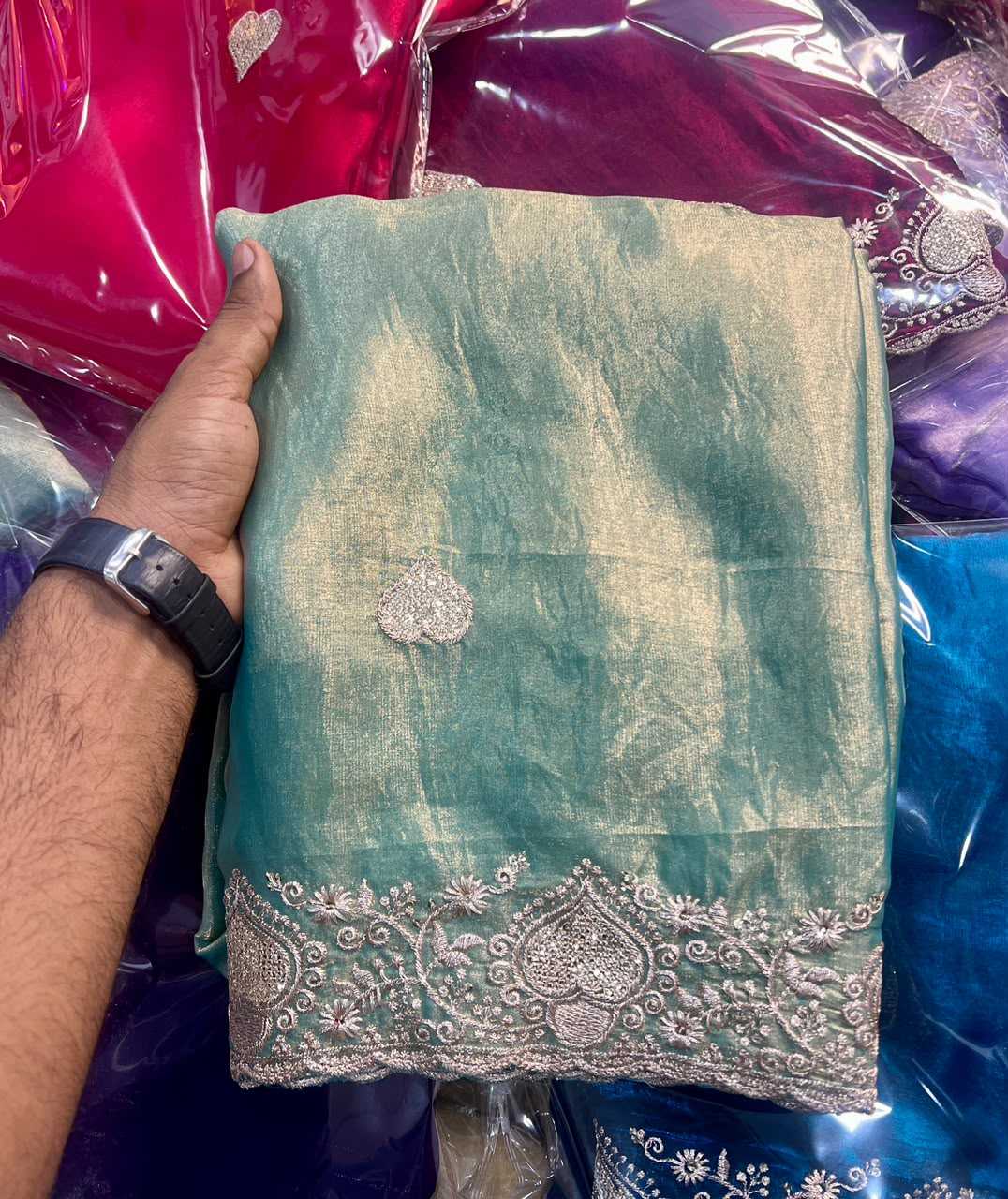 YNF Wholesale Space Silk Designer Silk Sarees  | Surat Manufacturer