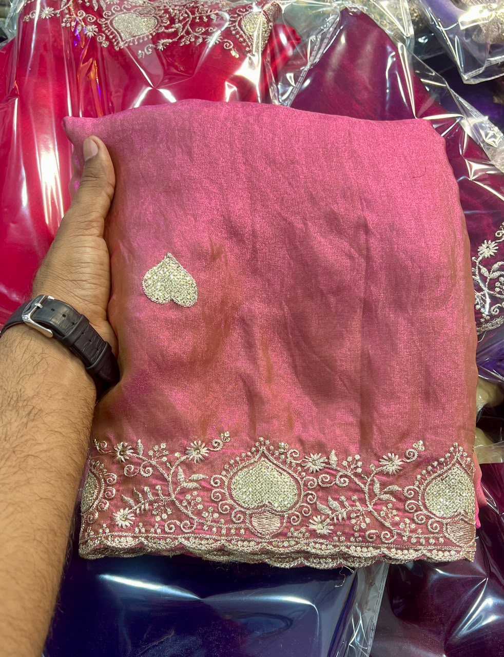 YNF Wholesale Space Silk Designer Silk Sarees  | Surat Manufacturer