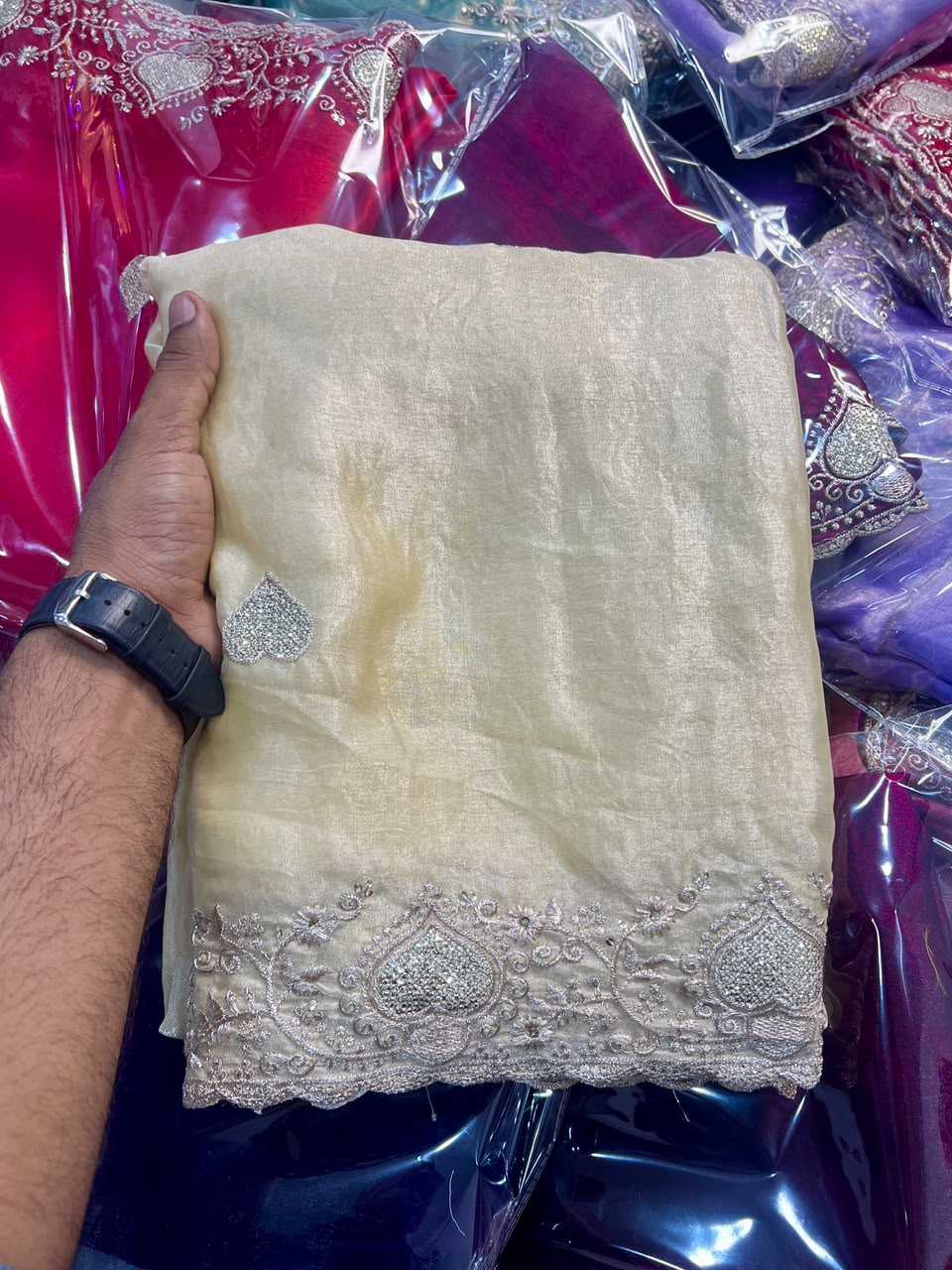 YNF Wholesale Space Silk Designer Silk Sarees  | Surat Manufacturer