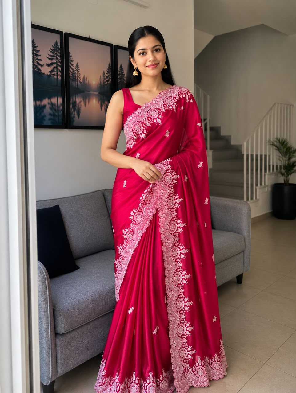 YNF Wholesale Space Silk Semi Silk Sarees  | Surat Manufacturer