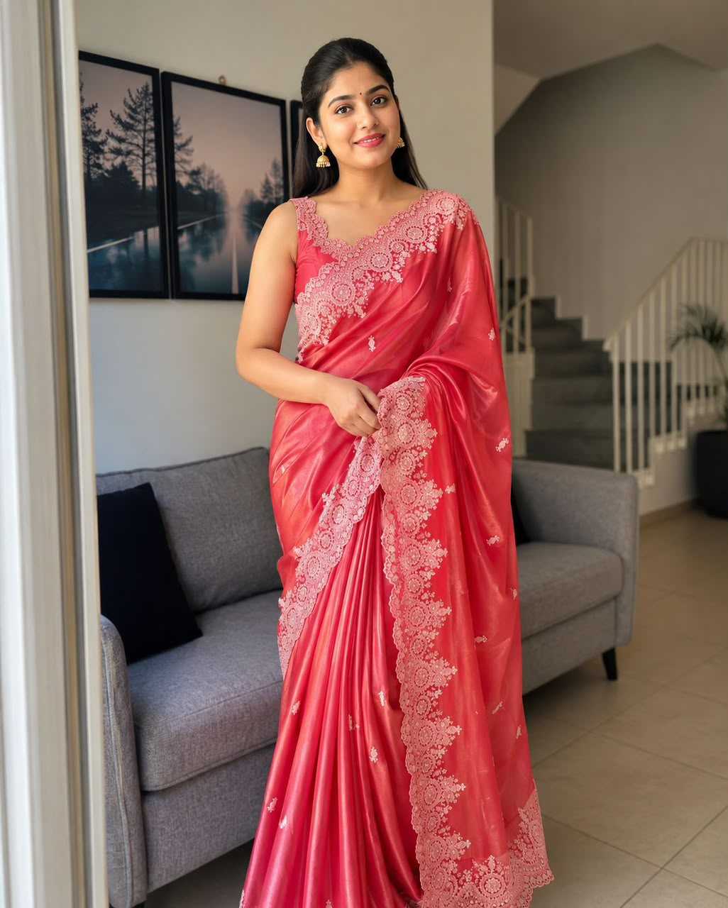 YNF Wholesale Space Silk Semi Silk Sarees  | Surat Manufacturer