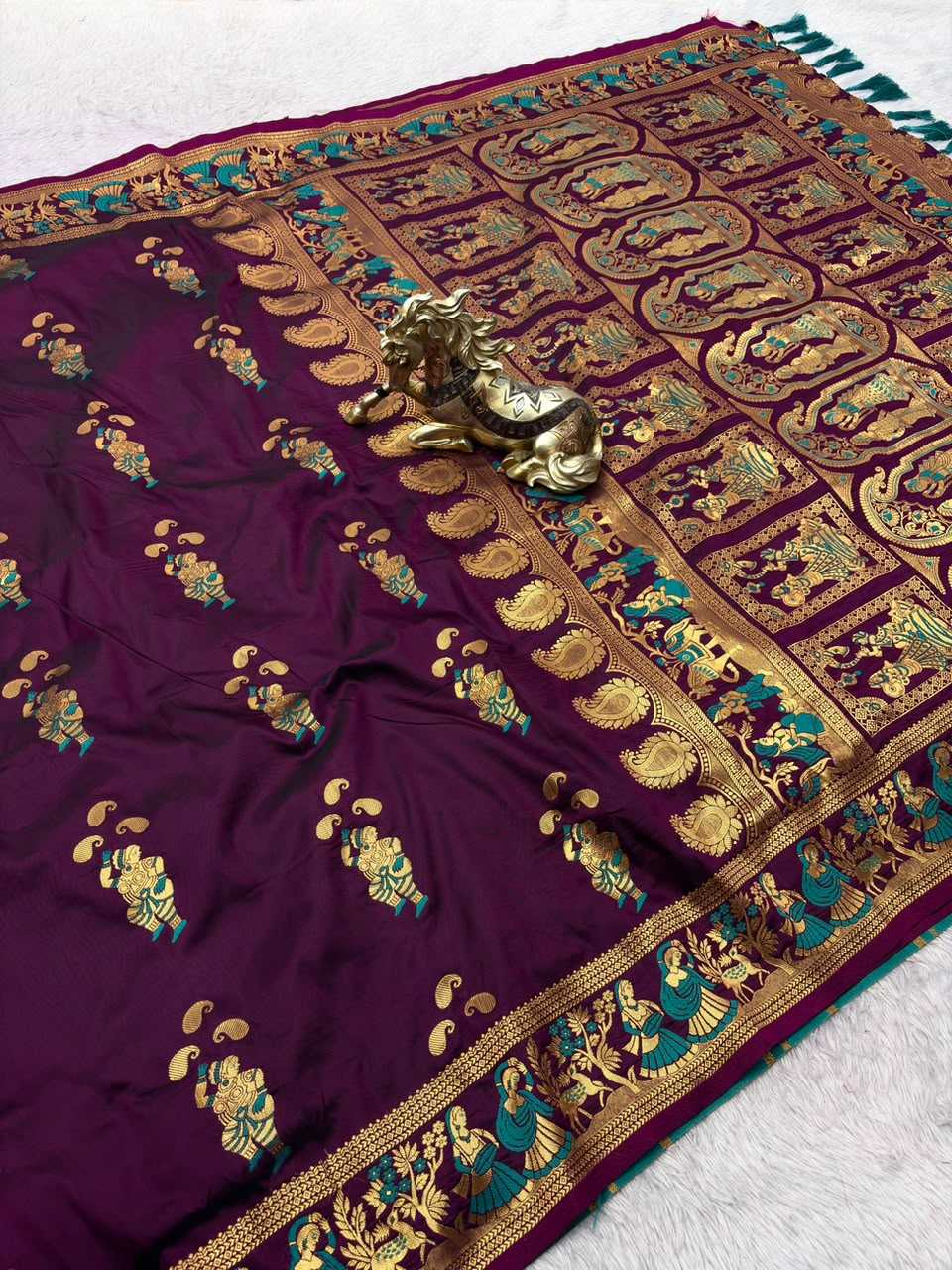 YNF Wholesale Soft Silk Soft Silk Sarees KESH692 BALUCHARI | Surat Manufacturer