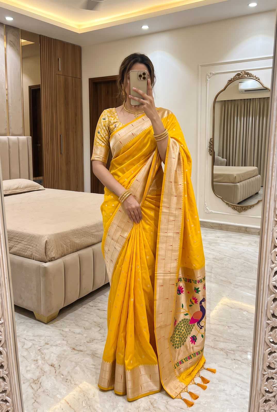 YNF Wholesale Soft Silk Zari Border Sarees KESH700 Gold | Surat Manufacturer