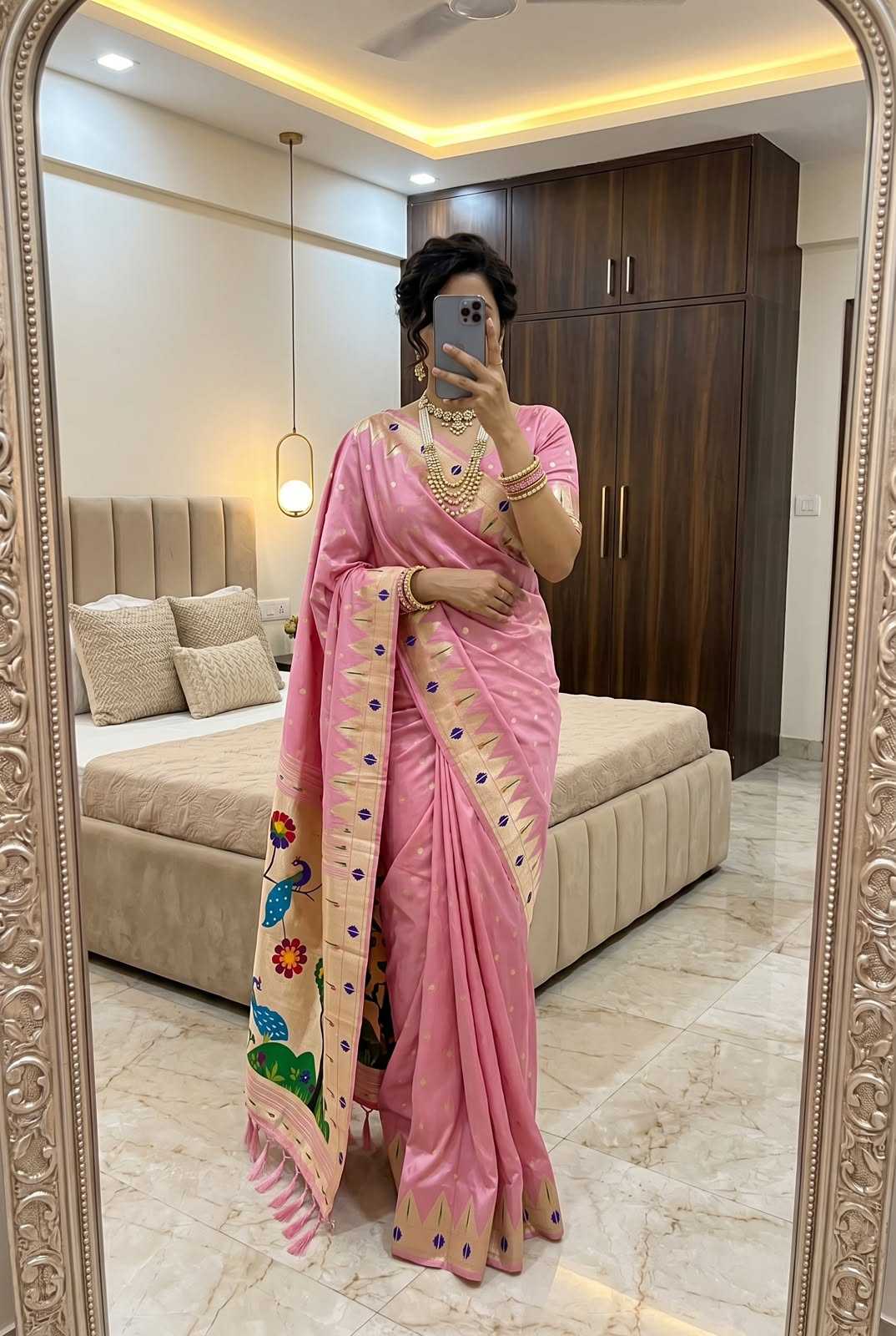 YNF Wholesale Soft Silk Designer Sarees KESH700 Sindoor | Surat Manufacturer