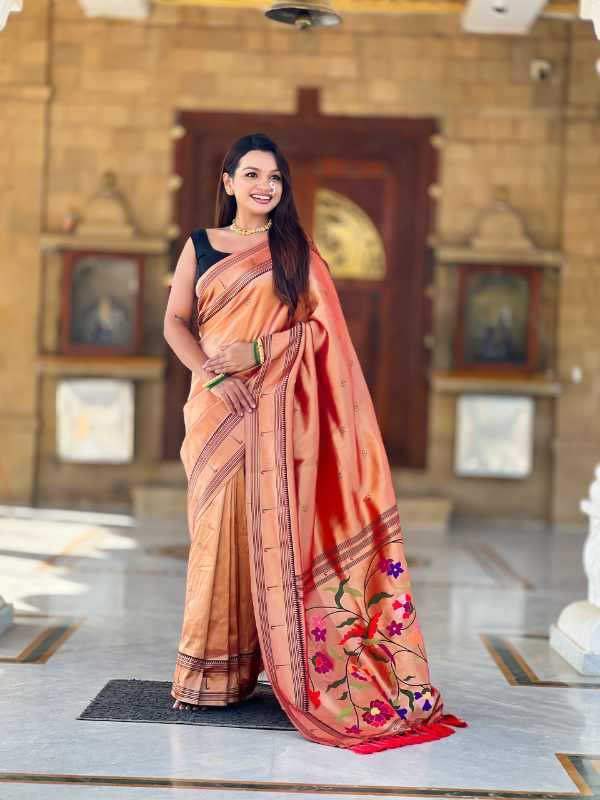 YNF Wholesale Tissue Tissue Silk Saree KESH700 Zari | Surat Manufacturer