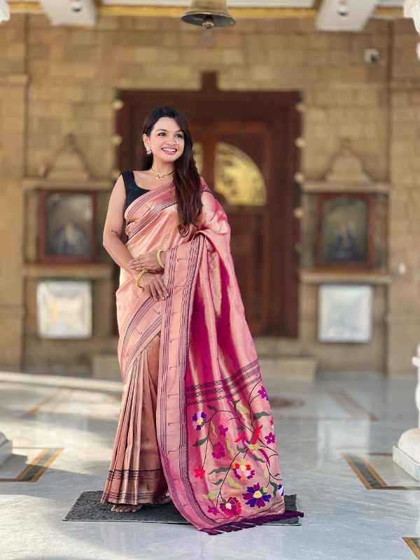 YNF Wholesale Tissue Tissue Silk Saree KESH700 Zari | Surat Manufacturer