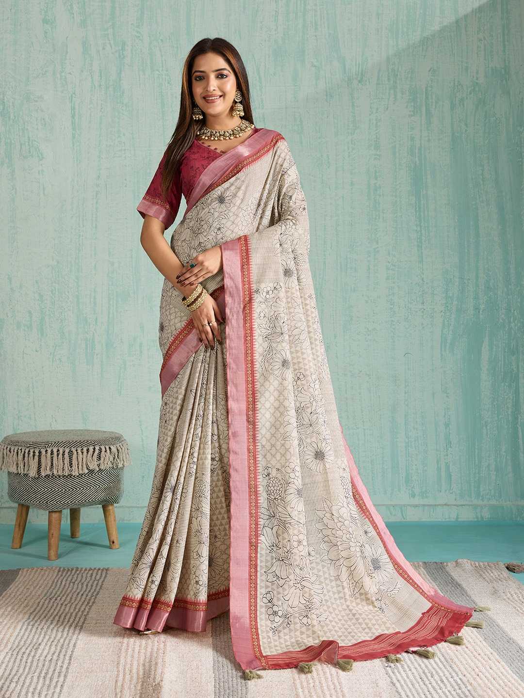YNF Wholesale Silk Printed Sarees  | Surat Manufacturer