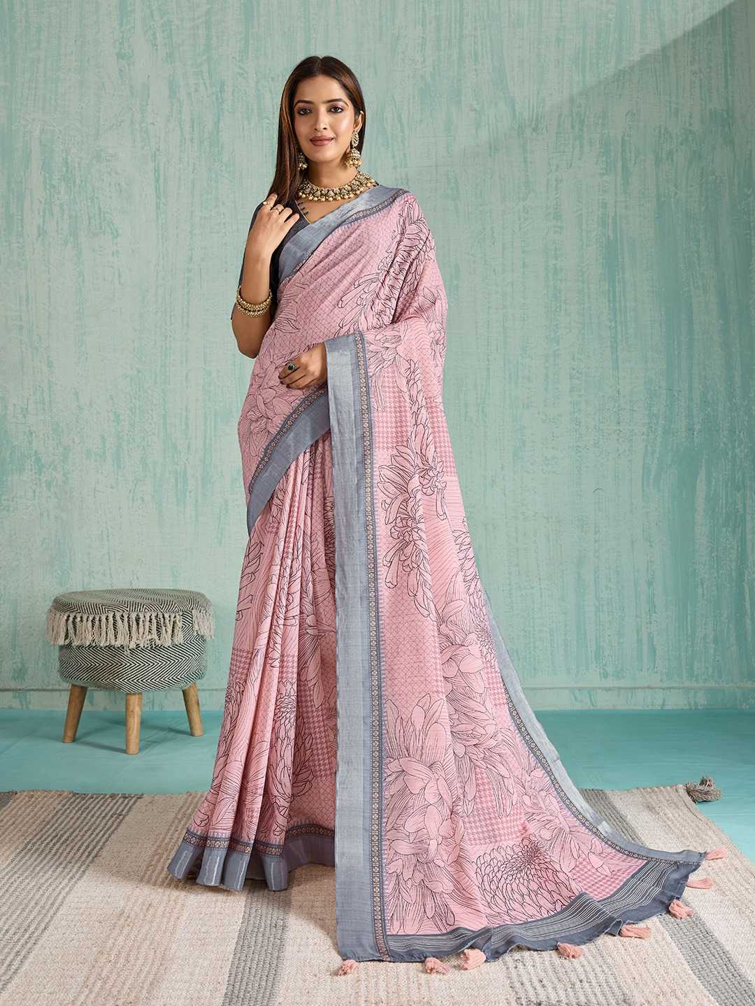 YNF Wholesale Silk Printed Sarees  | Surat Manufacturer