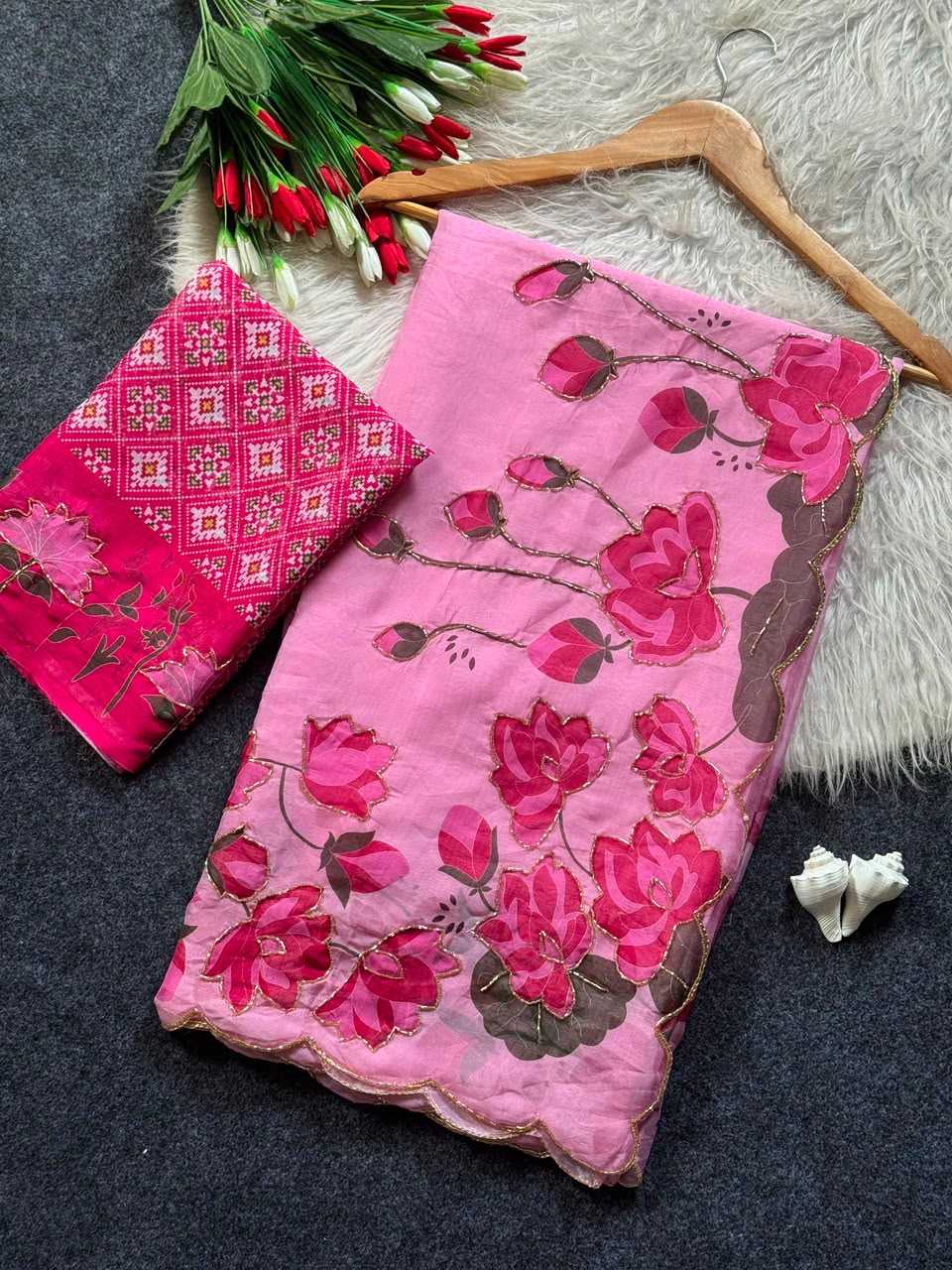 YNF Wholesale Tabby Silk Printed Sarees  | Surat Manufacturer