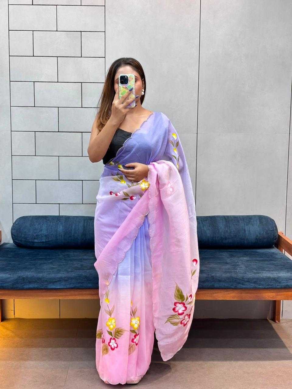 YNF Wholesale Soft Gold Crush Designer Sarees  | Surat Manufacturer