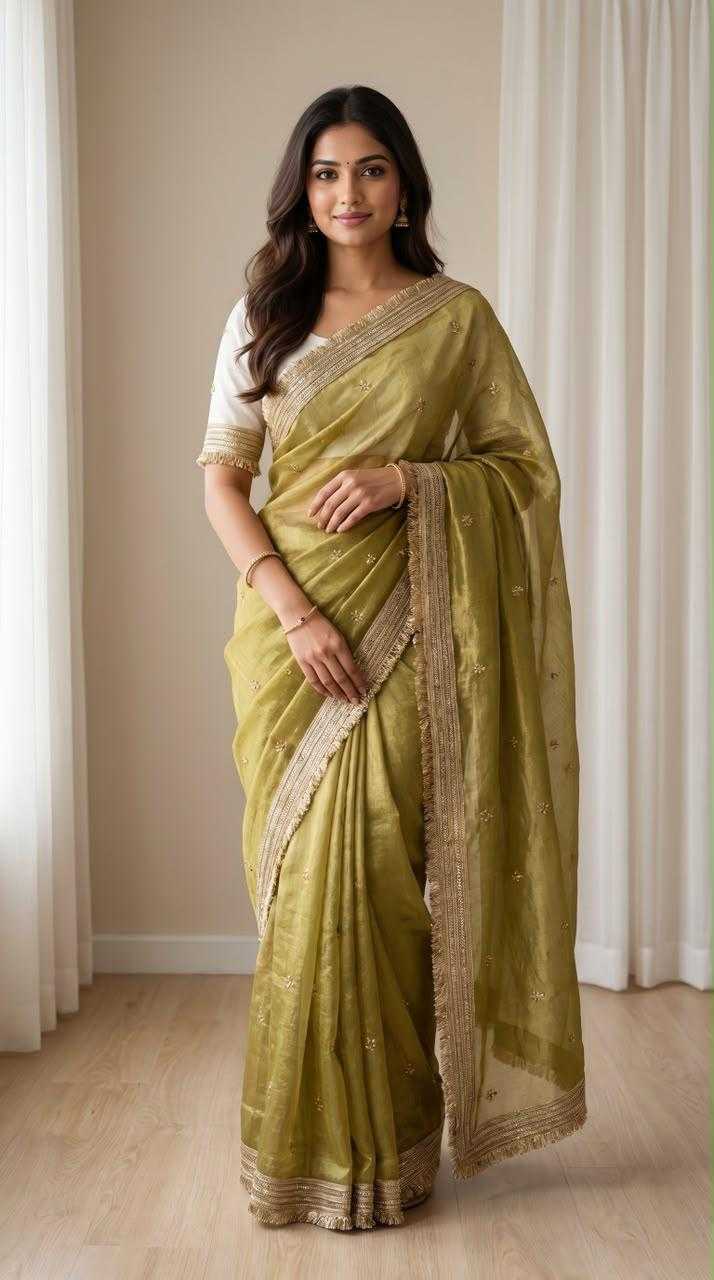 YNF Wholesale Space Silk Sequence Sarees  | Surat Manufacturer