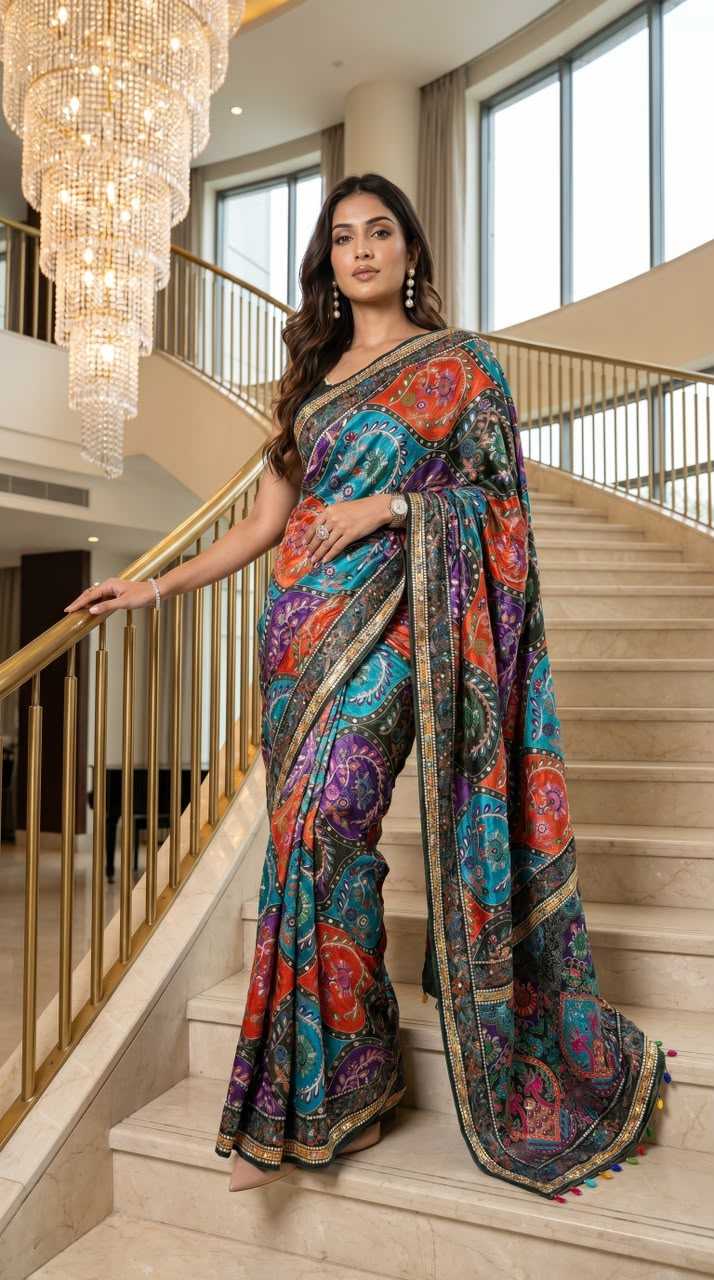 YNF Wholesale Crepe Designer Sarees  | Surat Manufacturer
