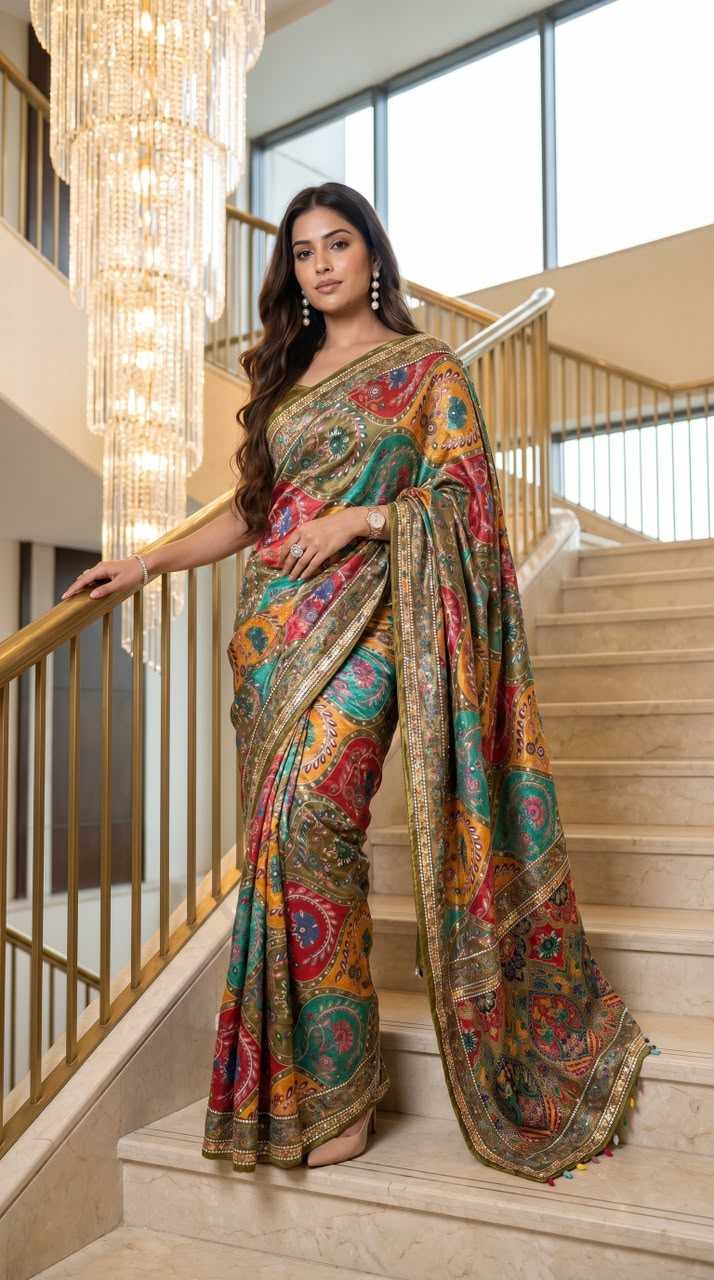 YNF Wholesale Crepe Designer Sarees  | Surat Manufacturer