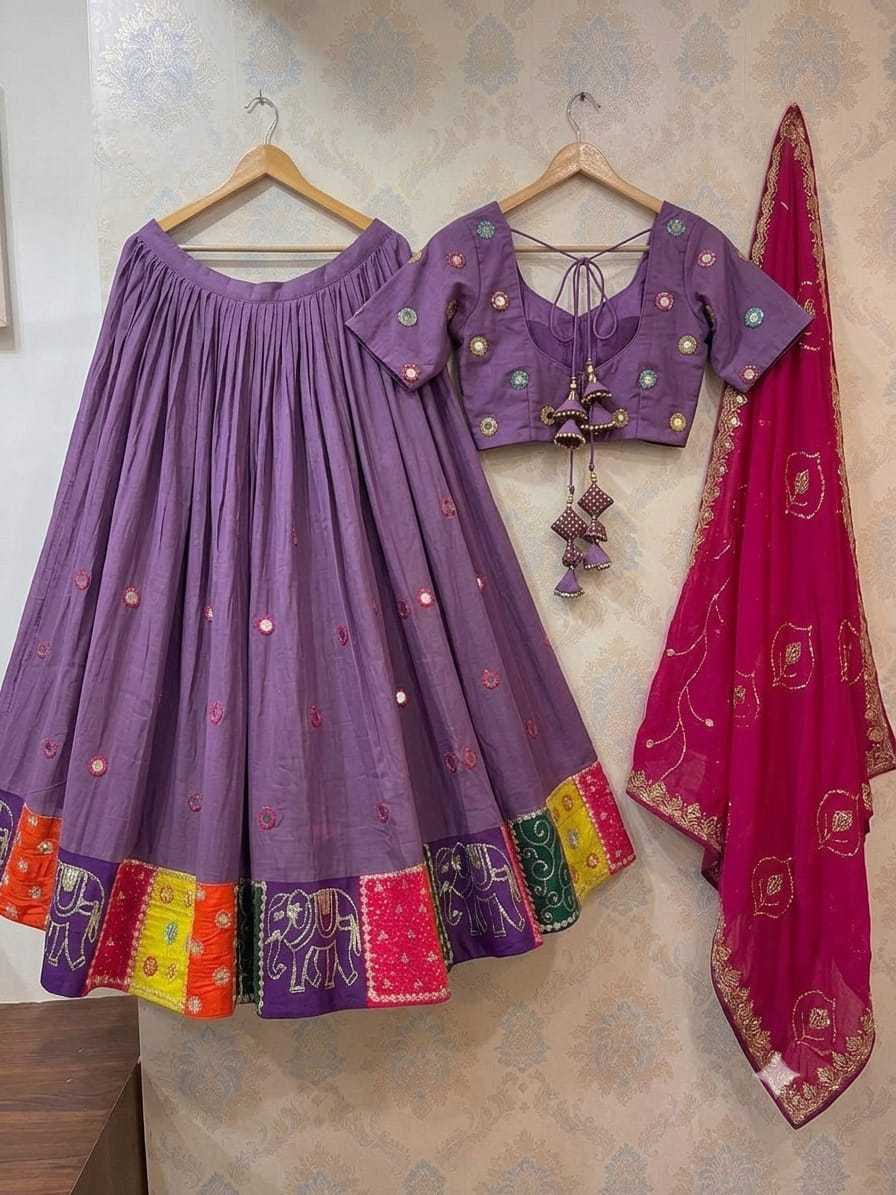 YNF Wholesale Heavy Roman Silk Embroidered Lehenga  | Surat Manufacturer