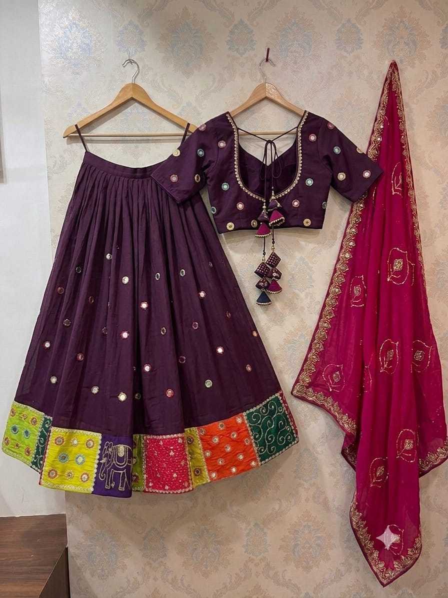 YNF Wholesale Heavy Roman Silk Embroidered Lehenga  | Surat Manufacturer