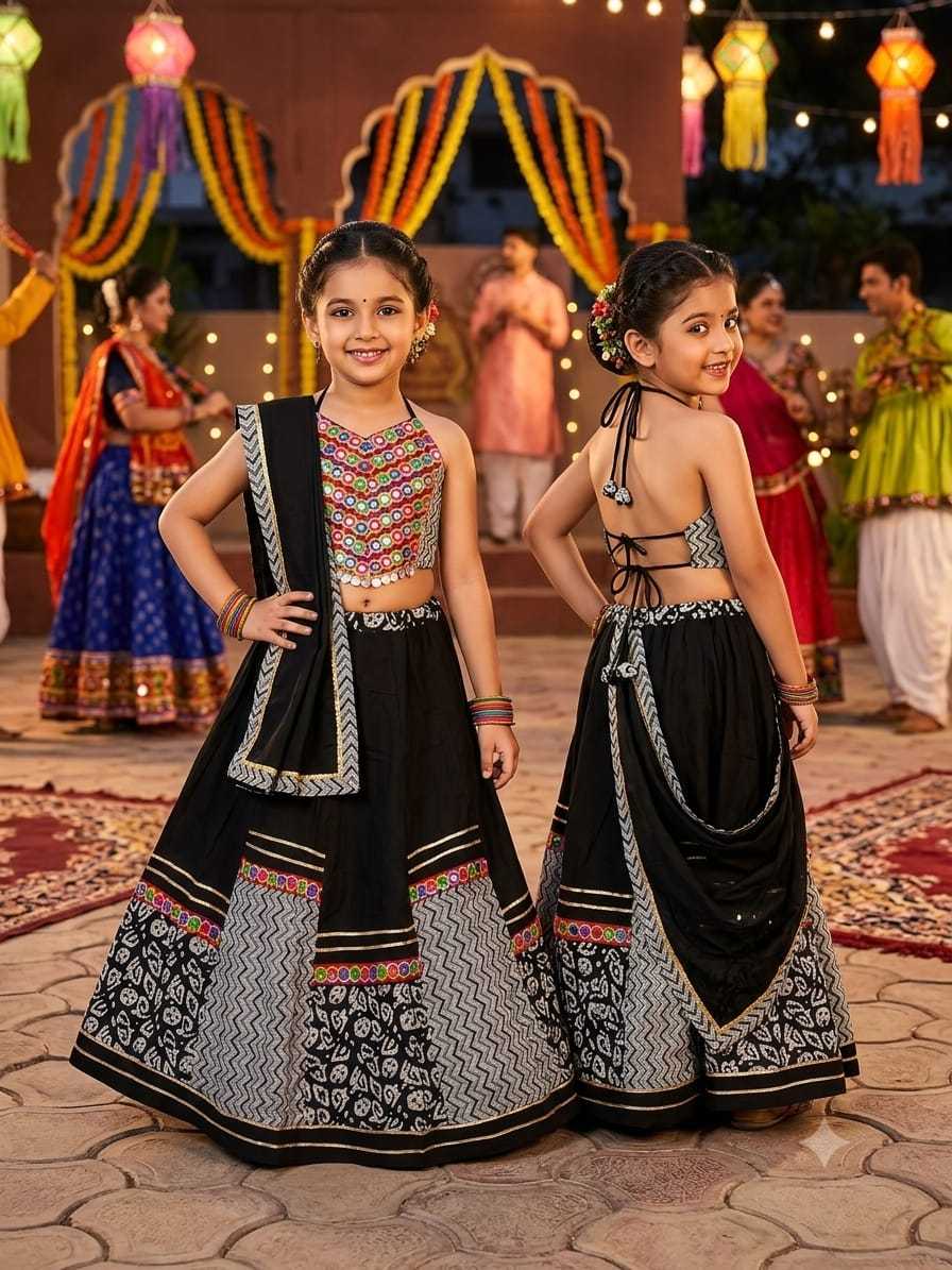 YNF Wholesale Cotton Kids Lehenga  | Surat Manufacturer