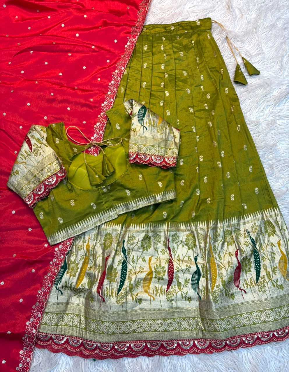 YNF Wholesale Tissue Designer Lehenga  | Surat Manufacturer